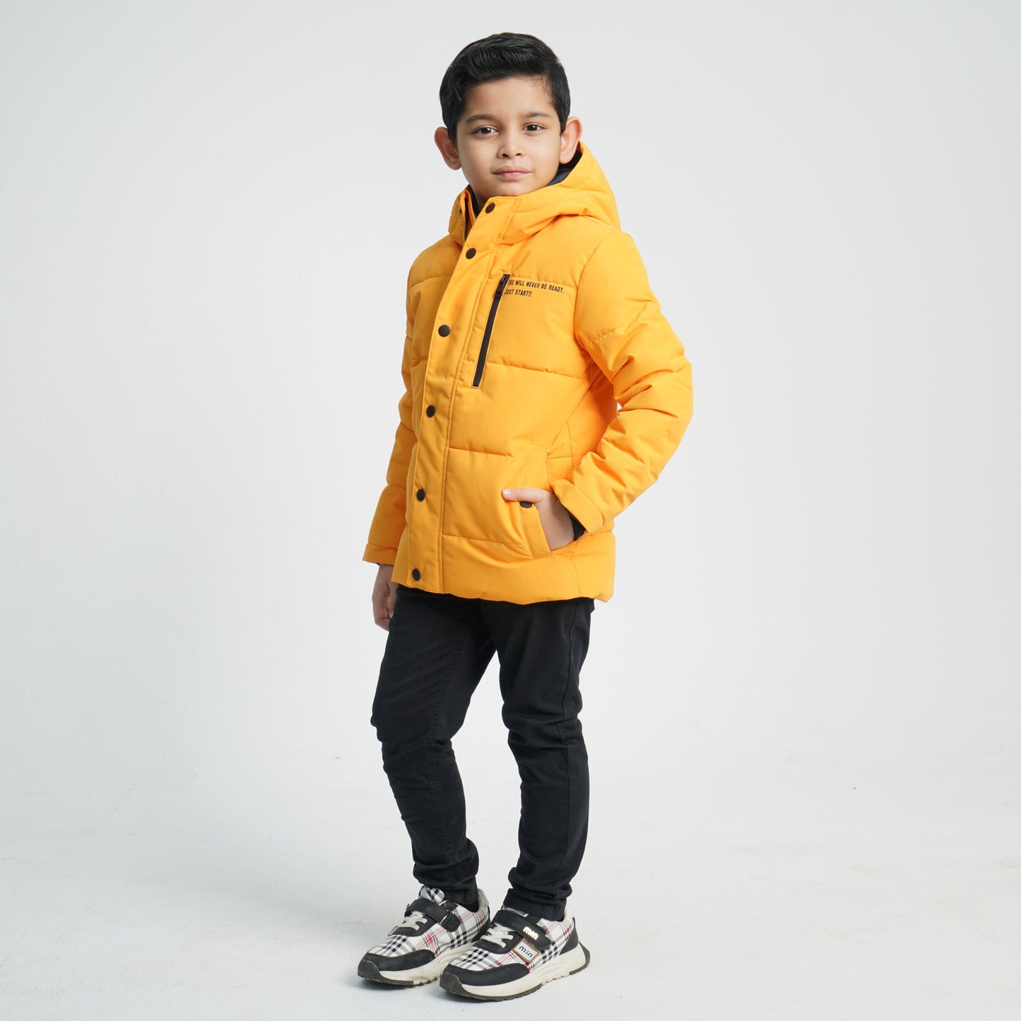 Boy's Yellow Quilted Jacket
