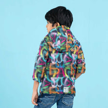 Load image into Gallery viewer, BABY BOYS QUILTING JACKET- MULTI COLOR AOP
