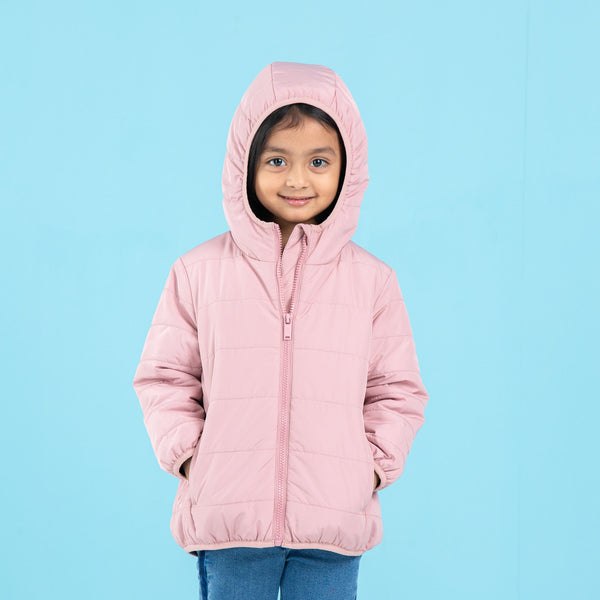 BABY GIRLS QUILTING JACKET- LIGHT PINK