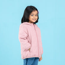 Load image into Gallery viewer, BABY GIRLS QUILTING JACKET- LIGHT PINK
