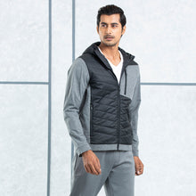 Load image into Gallery viewer, MENS QUILTING JACKET- BLACK/GREY
