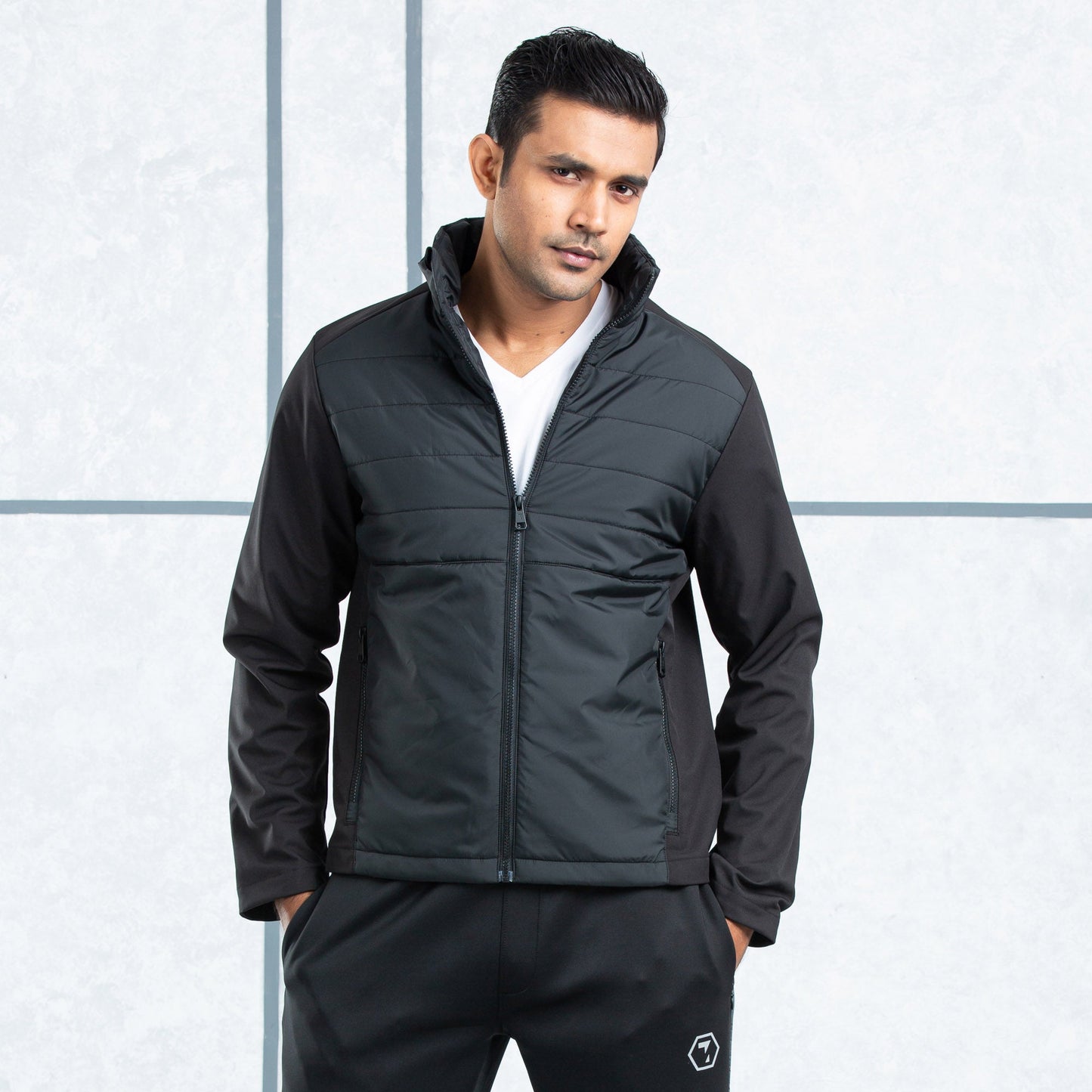 Mens Quilting Jacket- Black