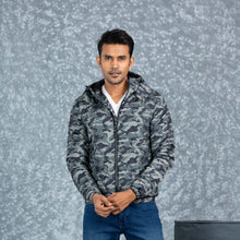 Load image into Gallery viewer, MENS QUILTING JACKET- BLACK/OLIVE
