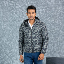 Load image into Gallery viewer, MENS QUILTING JACKET- BLACK/OLIVE
