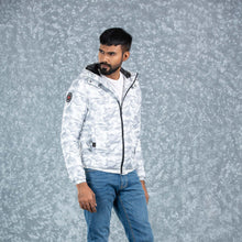 Load image into Gallery viewer, MENS QUILTING JACKET- GREY/WHITE
