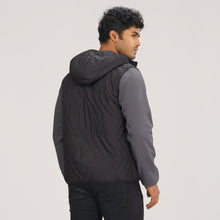 Load image into Gallery viewer, Mens Gray &amp; Black Quilted Jacket
