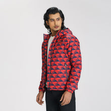 Load image into Gallery viewer, Mens Red Quilted Jacket
