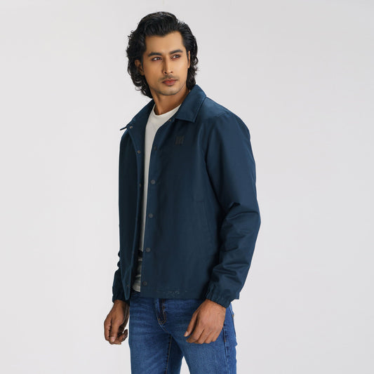 Mens Navy Shacket