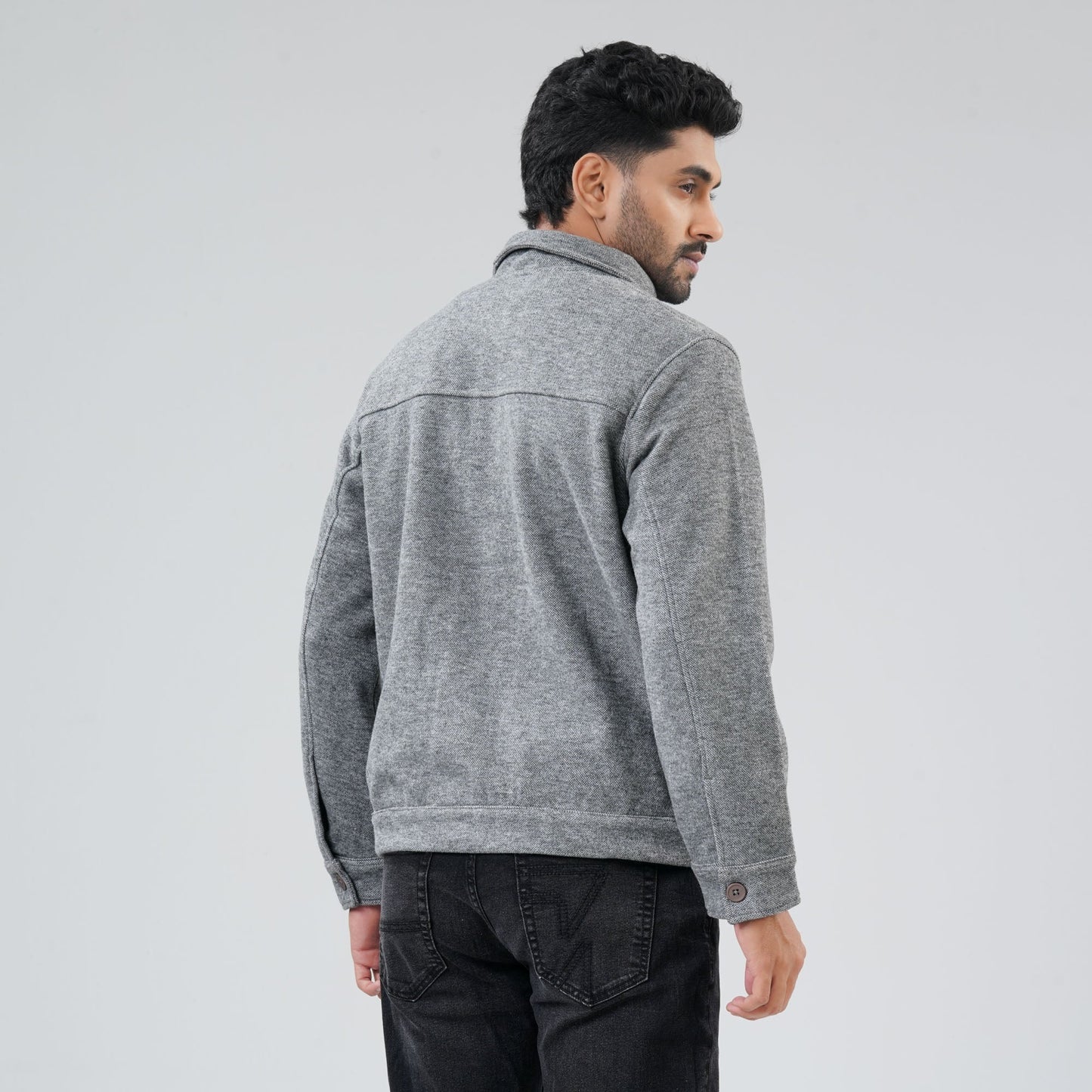 Mens Grey Shacket