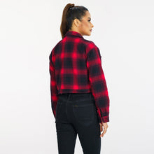 Load image into Gallery viewer, Women’s Red Check Shacket
