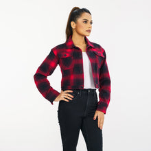 Load image into Gallery viewer, Women’s Red Check Shacket
