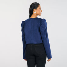 Load image into Gallery viewer, Women Navy Shacket
