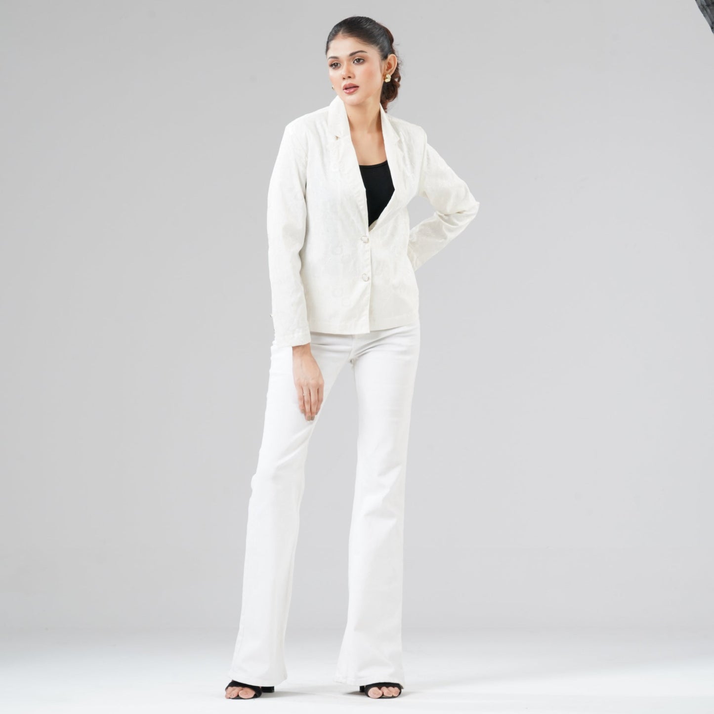 Womens White Shacket