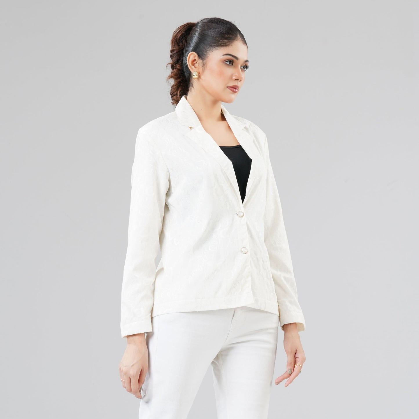 Womens White Shacket