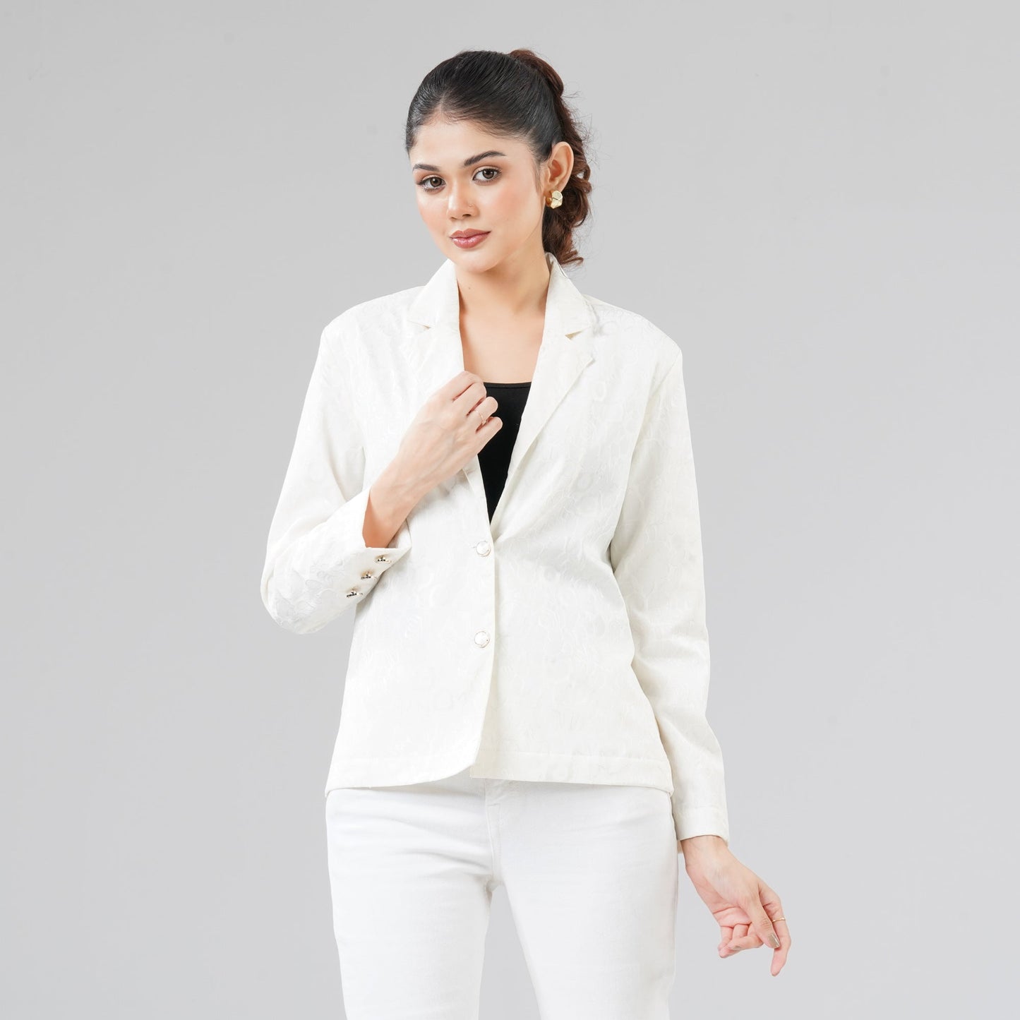 Womens White Shacket