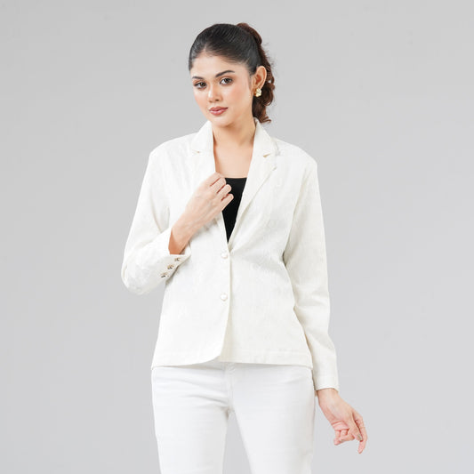 Womens White Shacket