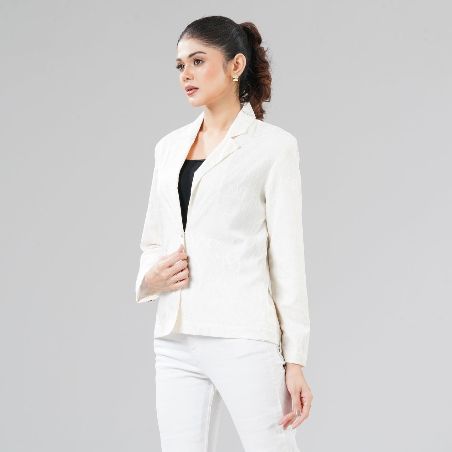 Womens White Shacket
