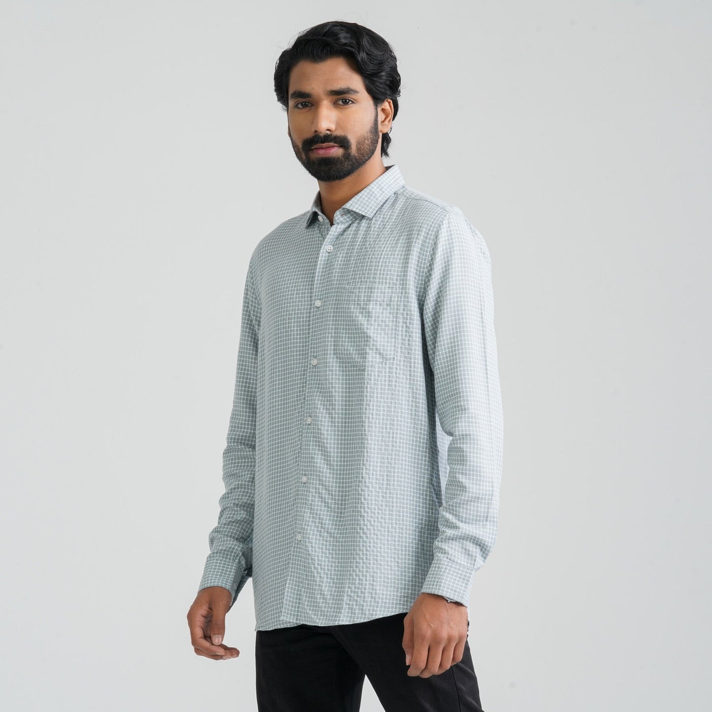 Men’s Ash Check Casual Shirt