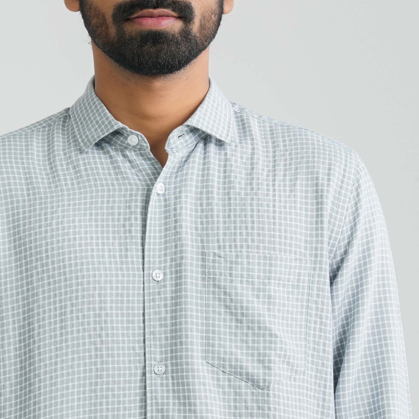 Men’s Ash Check Casual Shirt