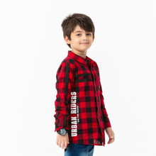 Load image into Gallery viewer, Boys Red &amp; Black Check Shirt
