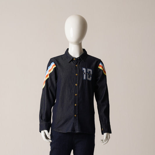 Boys Navy L/S Shirt
