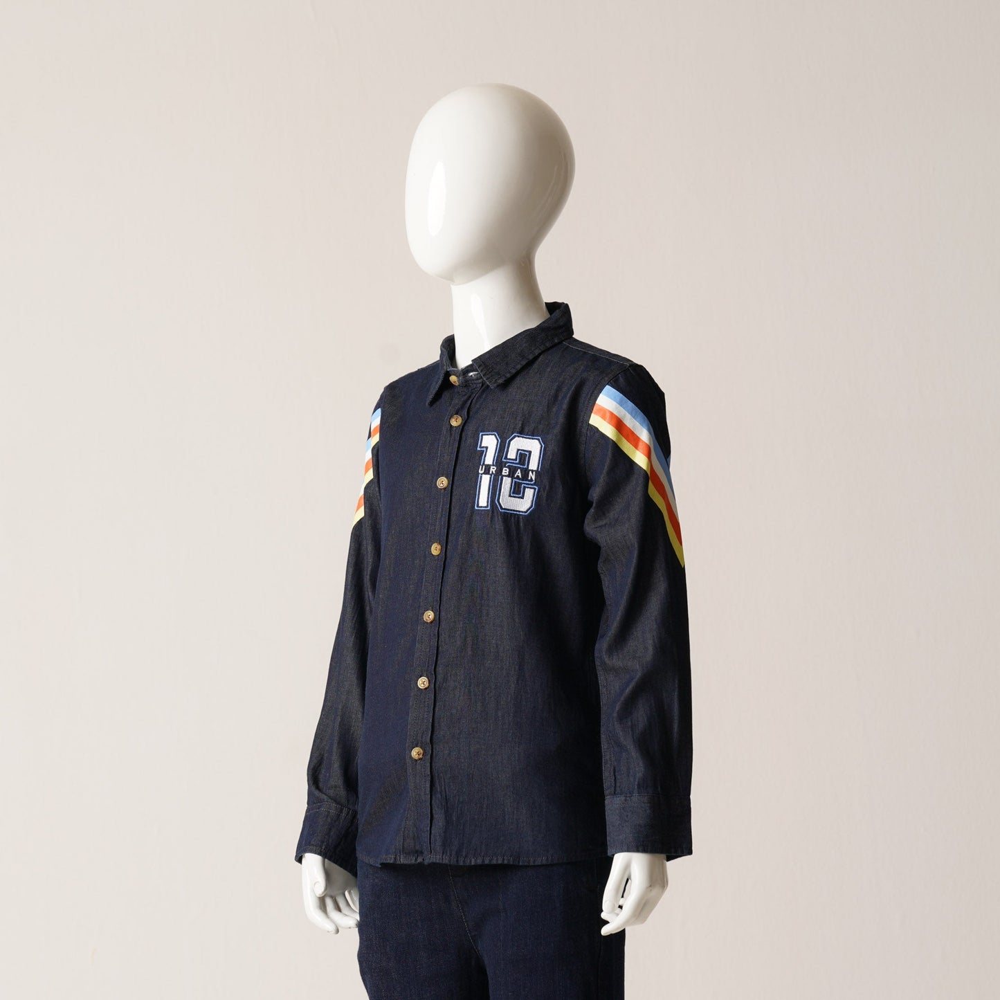 Boys Navy L/S Shirt