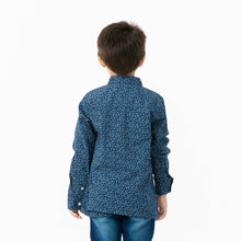 Load image into Gallery viewer, Boys White &amp; Navy Shirt
