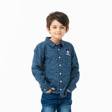 Load image into Gallery viewer, Boys White &amp; Navy Shirt
