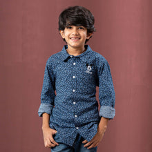 Load image into Gallery viewer, BOYS L/S SHIRT-NAVY
