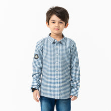 Load image into Gallery viewer, Boys Olive &amp; white Shirt
