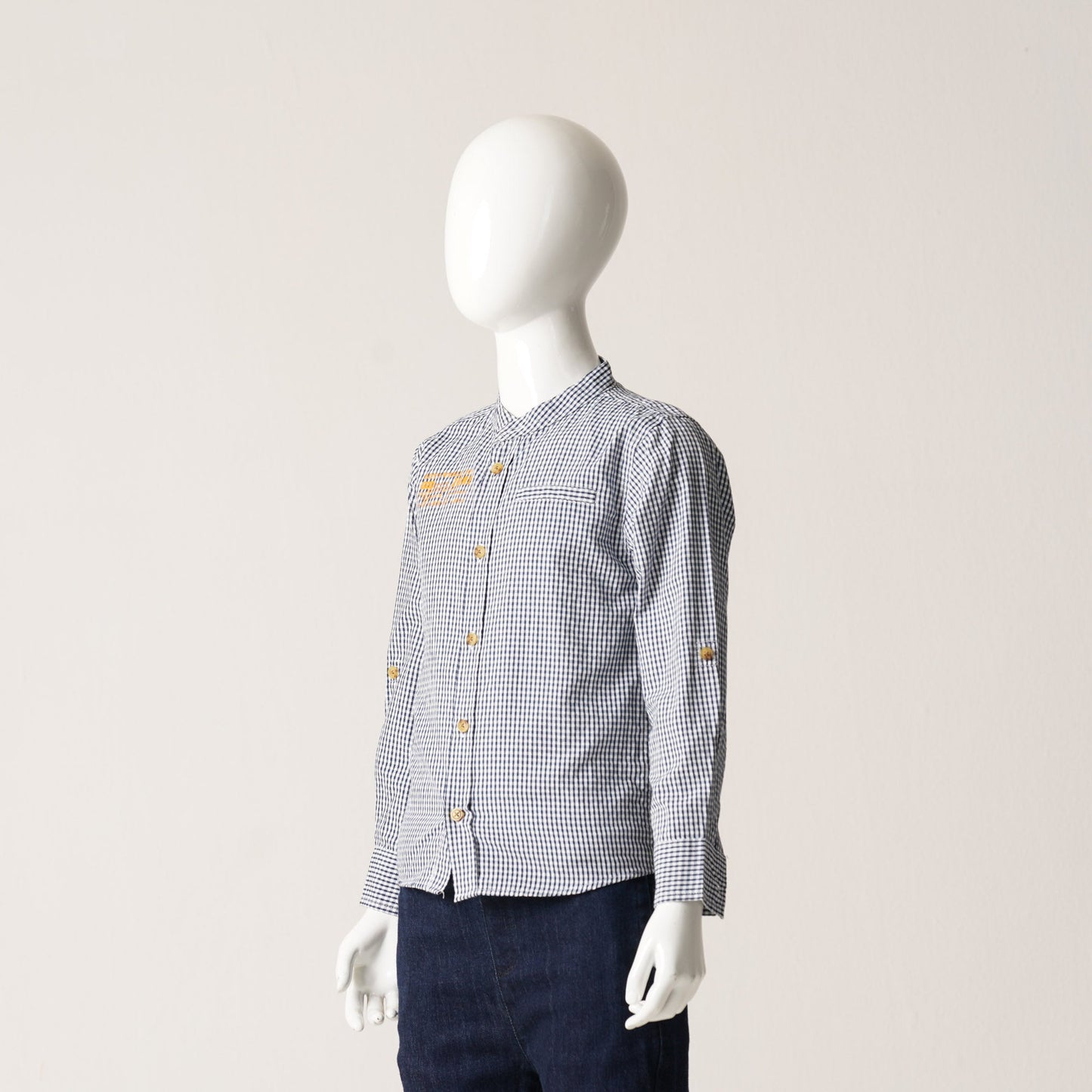 Baby Boys Shirt-Black/White
