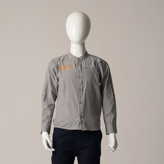 Baby Boys Chocolate & White Shirt