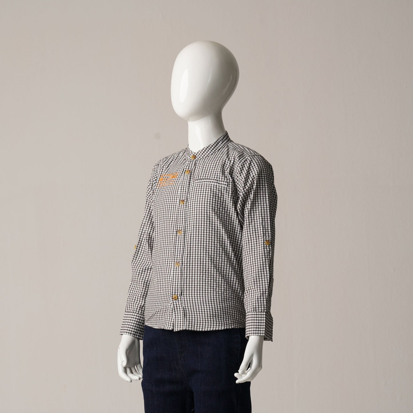 Baby Boys Chocolate & White Shirt