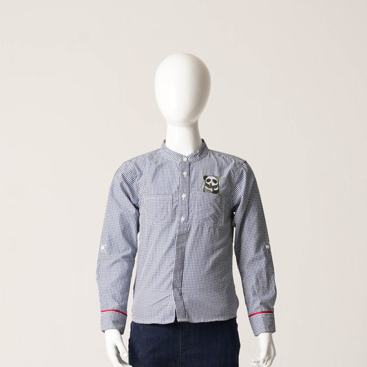 Baby White & Navy Shirt
