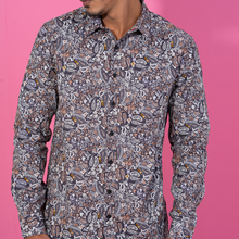 Load image into Gallery viewer, Men&#39;s Brown-White Floral Shirt
