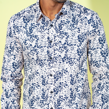 Load image into Gallery viewer, Men&#39;s Black-Peach Floral Shirt
