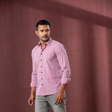 Load image into Gallery viewer, Men’s Rose Check Shirt
