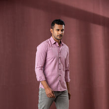 Load image into Gallery viewer, Men’s Rose Check Shirt
