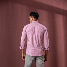 Load image into Gallery viewer, Men’s Rose Check Shirt
