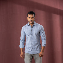 Load image into Gallery viewer, Men’s Gray Check Shirt
