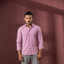 Load image into Gallery viewer, Men’s Rose Check Shirt
