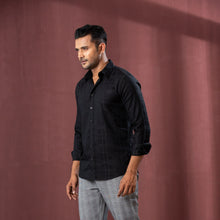 Load image into Gallery viewer, Men’s Black Check Shirt
