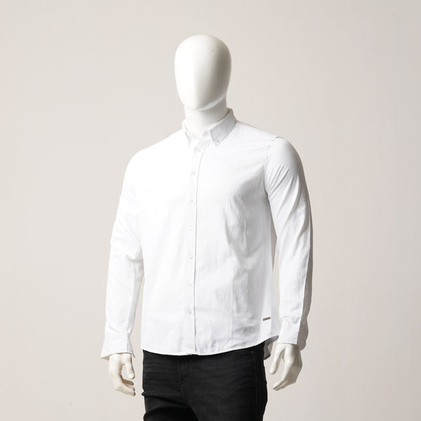 MENS L/S SHIRT-WHITE