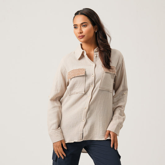 Womens Cream Shirt