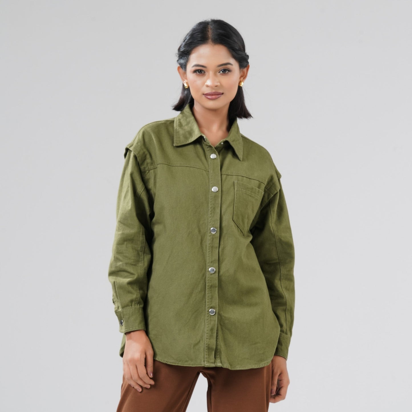 Womens Olive Shirt