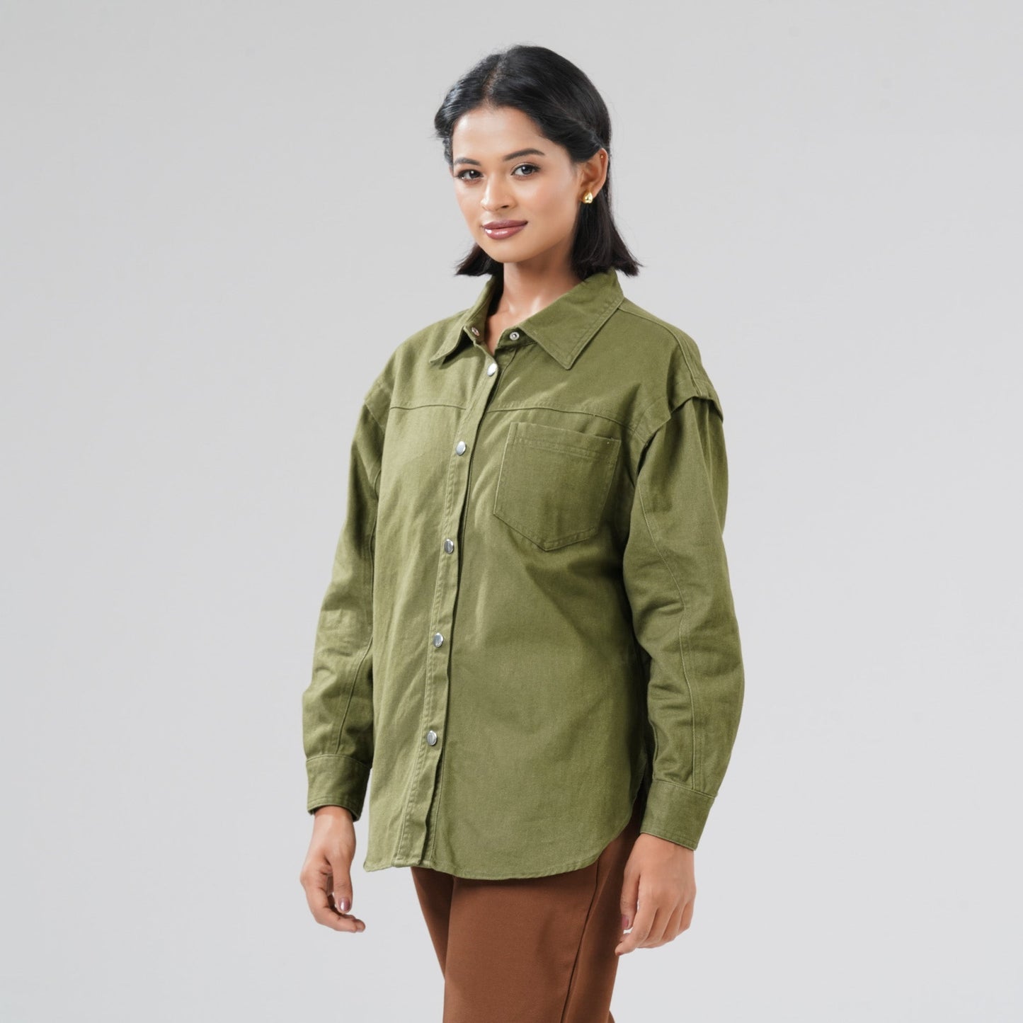 Womens Olive Shirt