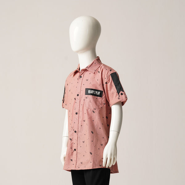 BOYS SHIRT-ROSE PINK