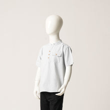 Load image into Gallery viewer, BABY BOYS S/S SHIRT-WHITE/BLACK
