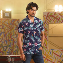 Load image into Gallery viewer, Men&#39;s Blue-Green Hawaii Shirt
