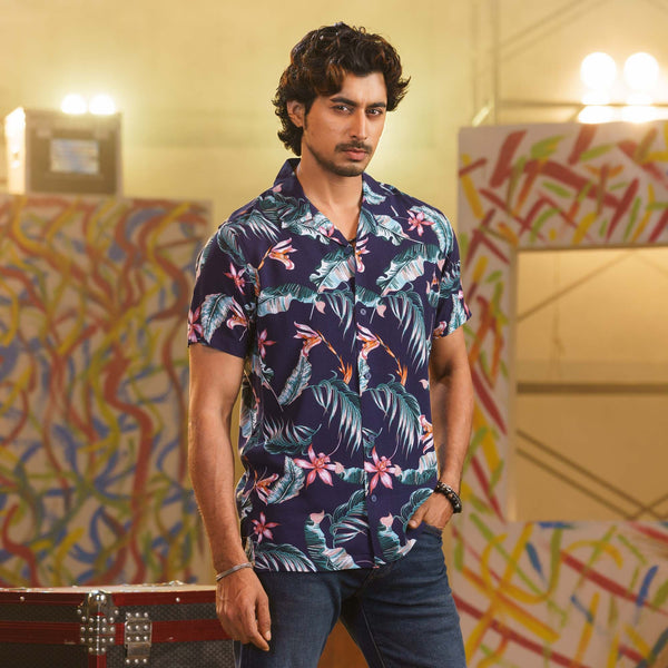 Men's Blue-Green Hawaii Shirt